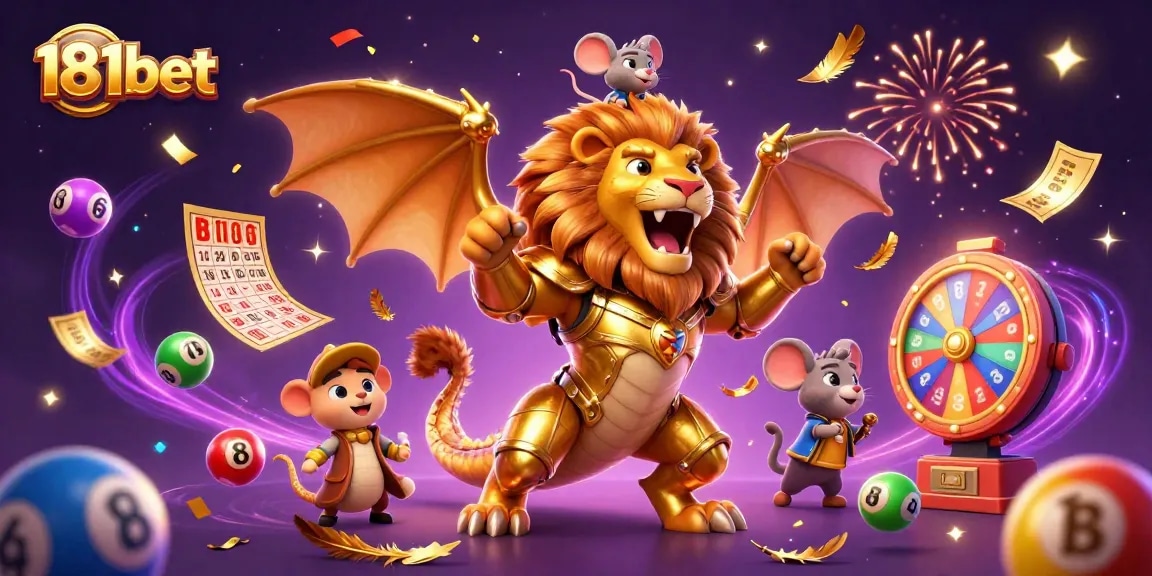 Experience thrilling moments with 181bet in this vibrant casino scene featuring dynamic game elements.