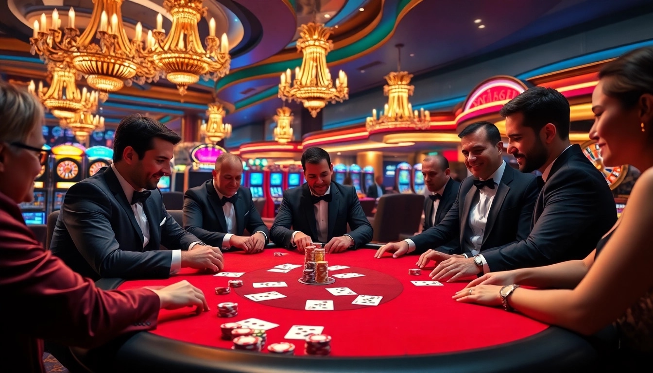 Exciting poker game at https://789f.fan/ with vibrant casino ambiance and high-stakes energy.