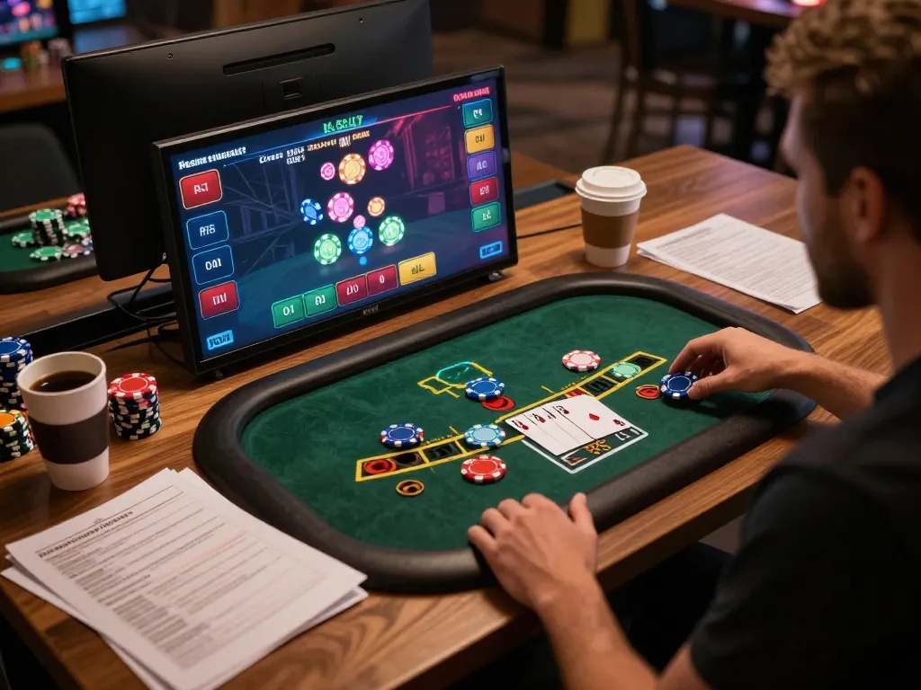 Engaging gameplay at 88clb online casino, showcasing a live blackjack game on the screen.