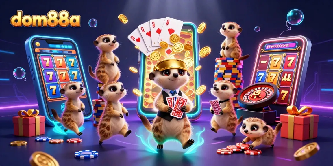 Play thrilling slots at dom88a while enjoying 3D casino meerkat excitement.