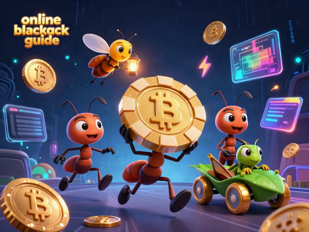 Engage with our online blackjack guide through an exciting 3D cartoon heist scene.