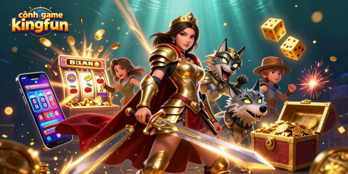 Experience the thrills of cổng game kingfun with vibrant slot machines and dynamic gameplay in a fantasy setting.