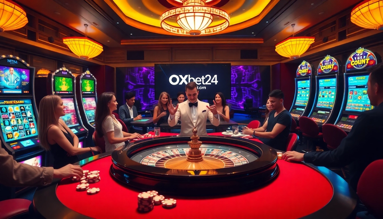 Experience thrilling moments at https://oxbet24.com/ with vibrant casino tables and slot machines.