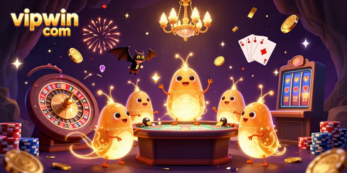 Experience thrilling gameplay at vipwin com with glowworms lighting up the casino atmosphere.