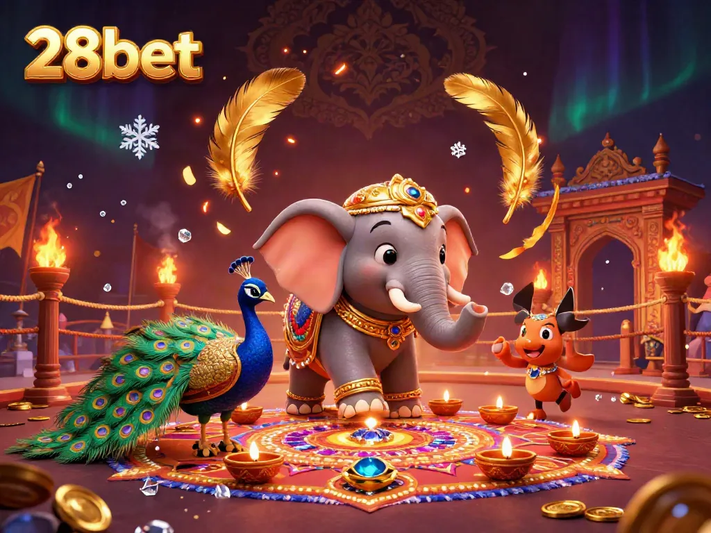 Experience the thrilling atmosphere of 28bet with vibrant characters and dynamic casino scenes.