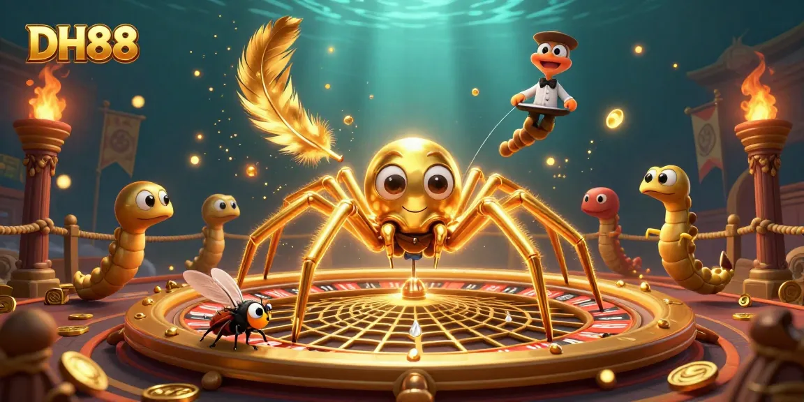 Experience the excitement of DH88 as a spider spins a roulette web, bringing gamblers together.