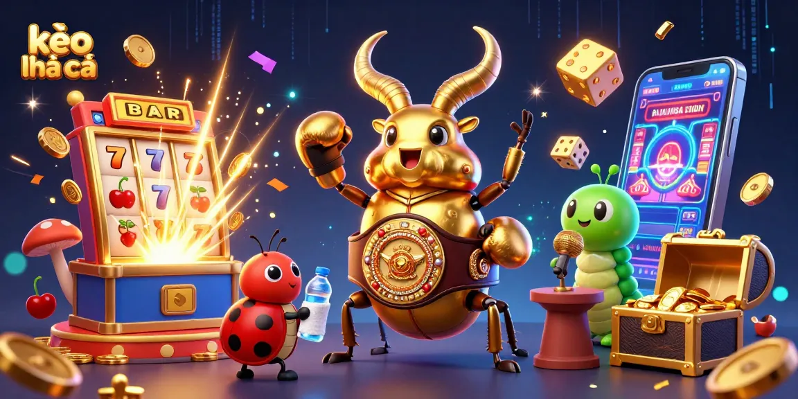 Engage with kèo nhà cái in an energetic 3D casino scene showcasing dynamic game elements.