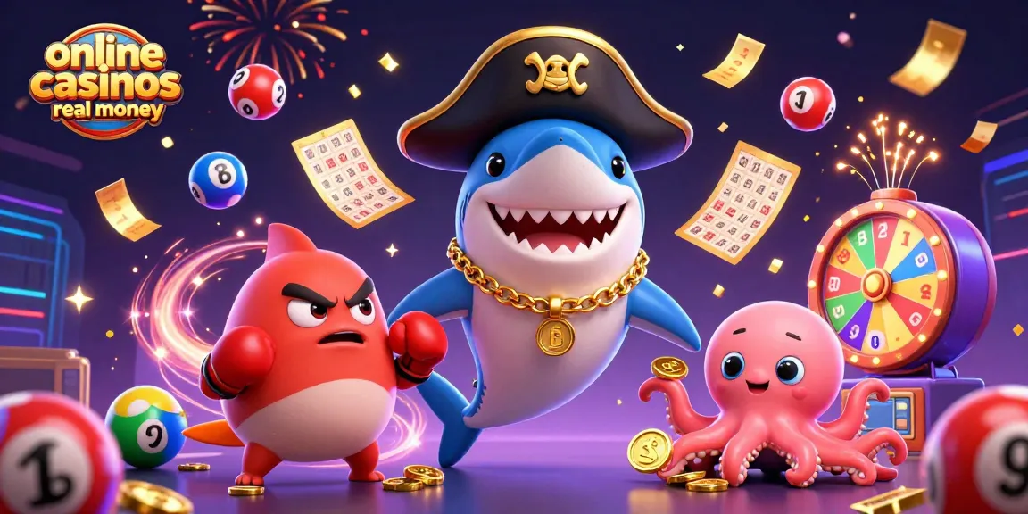 Engage in thrilling action at online casinos real money with vibrant characters and dynamic gaming elements.