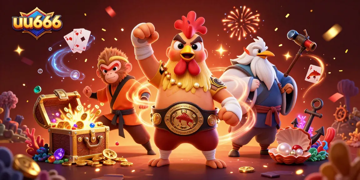 Experience thrilling gameplay with uu666's vibrant characters and casino elements.